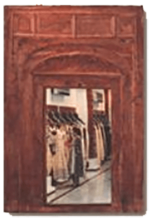 Museum-inspired mirror graphic from the Body Focus project