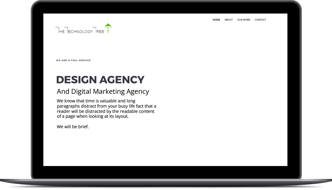 Laptop screen-White header